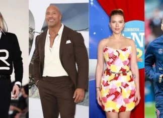 Top 10 cele mai faimoase vedete din lume