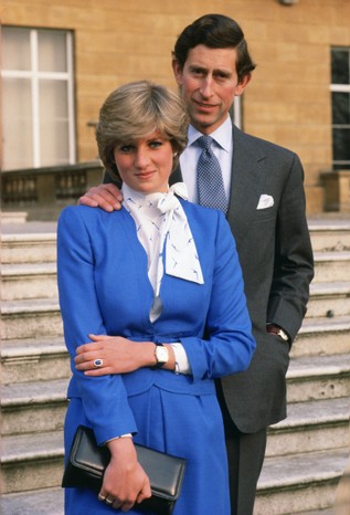 Fotografie de logodna cu Diana si Charles